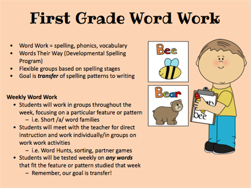 (word work) 